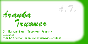 aranka trummer business card